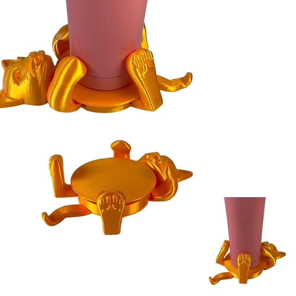 

Lucky Cat Cat Coasters Waterproof Cup Holder New Tea Coaster Home 1