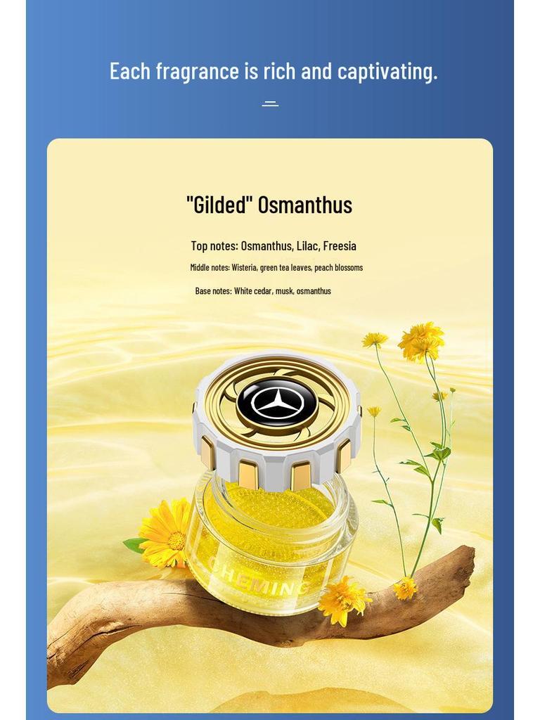 Mercedes-Benz Car Aromatherapy Deodorizer: Scented Ornament Paste for E, C, A, S-Class, GLA, GLB, GLC Models