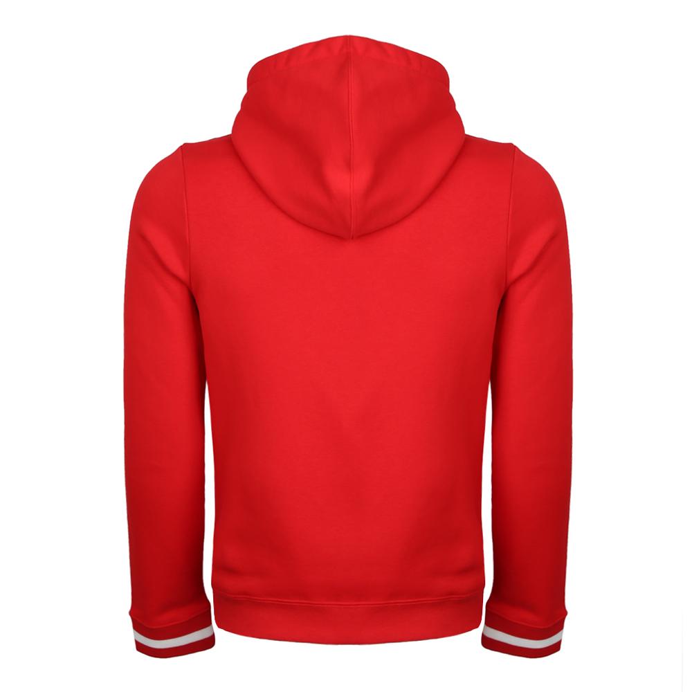 Nike Hoodie Logo Letter Print Fleece Color Blocked Hooded Kids Hoodies Red AQ9418-657