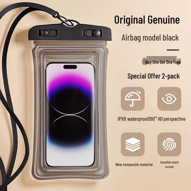 Waterproof Phone Bag for Photography & Swimming - Touchscreen Compatible, Perfect for Diving, Rafting, Snorkeling, Beach, and Water Park Fun
