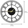 Designer Stylish Metal Wall Clock for Living Room, Bedroom, Office, Kitchen, Home and Hall, Antique Big Size Modern Wall Watch for Home Decor (50 cm)