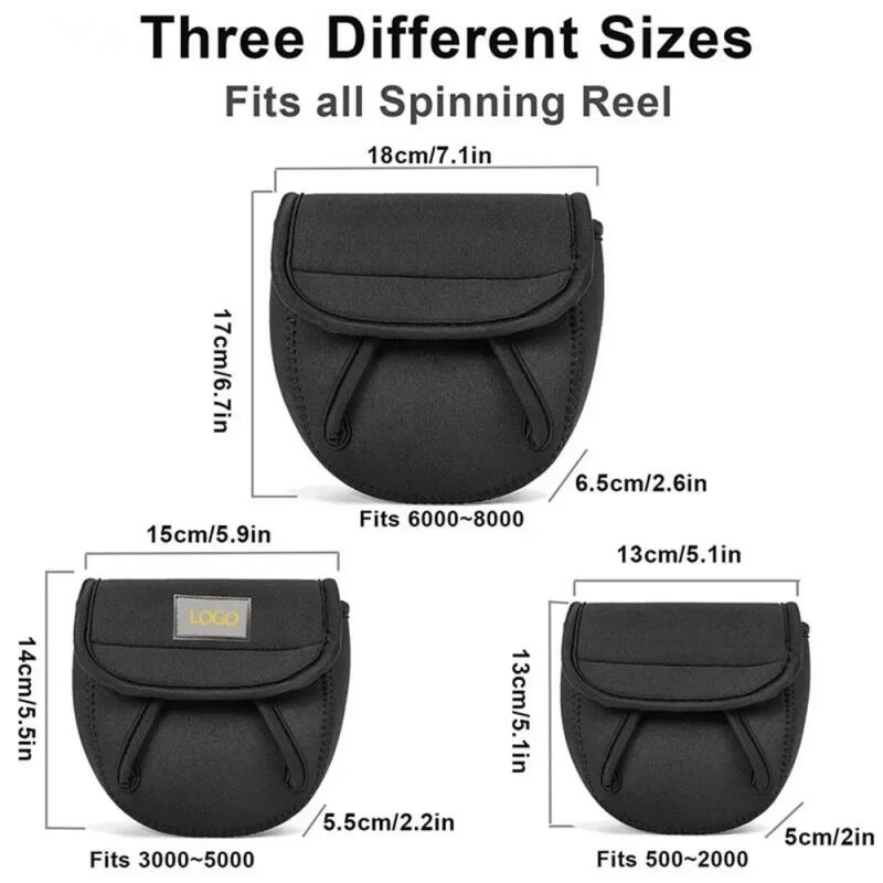 1PC Portable Spinning Fishing Reel Cover Wheel Protective Case Waterproof Reel Bag Storage Water Drop Wheel Package Pouch Bag