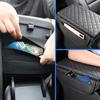 Center Console Armrest Cover for Ford Bronco Accessories 2021 2022 2023 2024 2/4-Door with Leather Side Pockets Interior Accessories Prevent