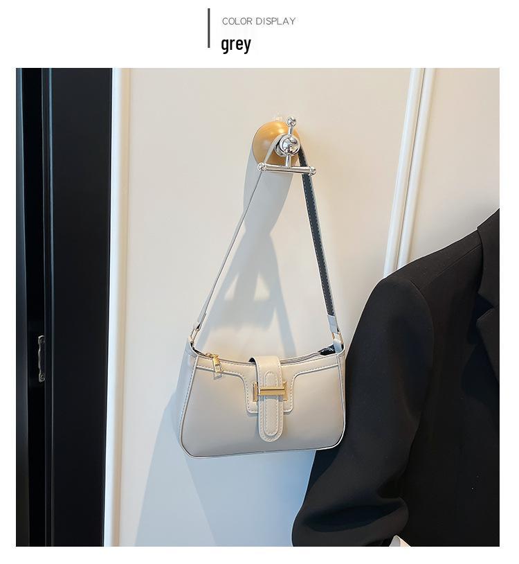 Retro Korean Chic Women's Shoulder Crossbody Bag - Textured, Stylish, High-Value, and Casual.