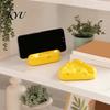 Novelty Cheese Shape Stand 3D Printed Phone Holder, Cute Desktop Stand, Compact Smartphone Hands Free Viewing Stable Cell Dock for Home Office