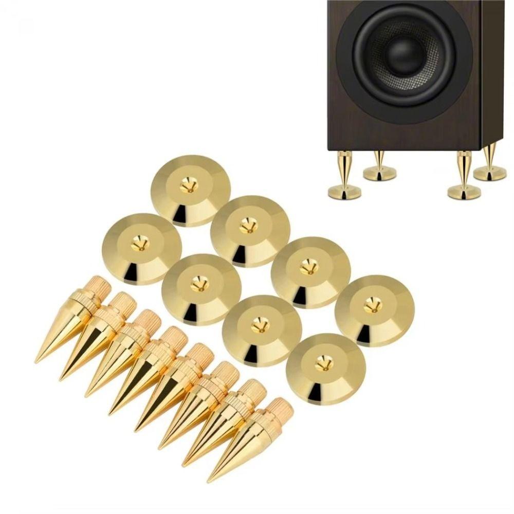 Copper Speaker Spikes Gold Copper Isolation Stand Copper Speaker Spike Base Pad Feet DVD Player