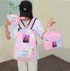 3Pcs/set Anime Printed Backpack with Shoulder Bag Pengcil Case for Teenager Large Capacity Waterproof Bookbag Back To School Gift