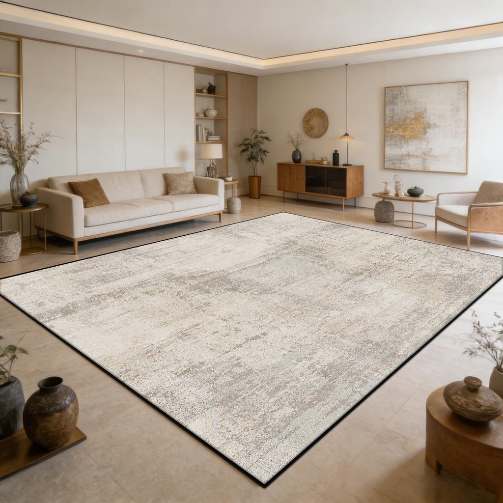 Abstract Decoration Large Area Living Room Rugs Ink Wash Light Luxury Washable Carpet for Bedroom Dining Room Non-slip Foot Mat