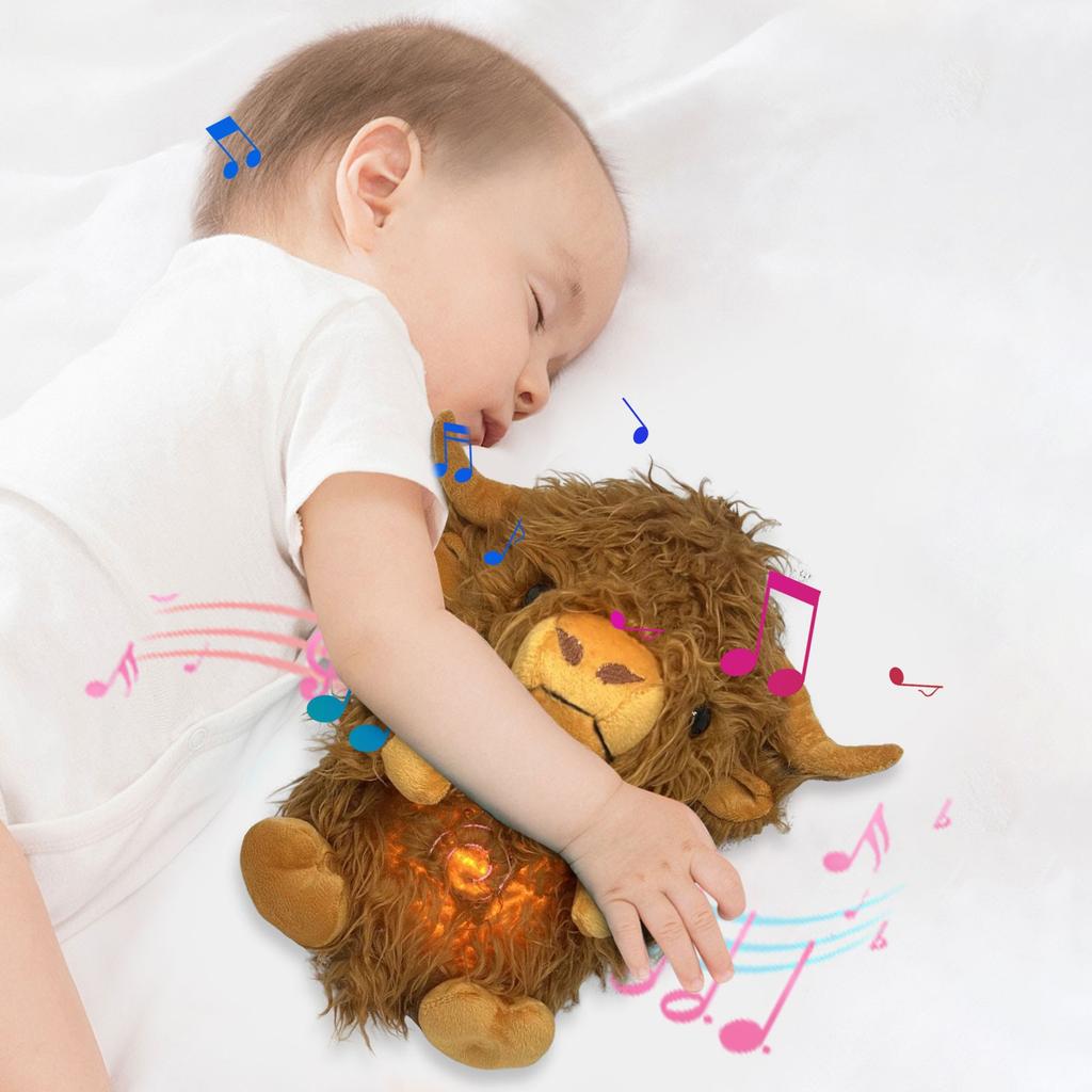 Kinda Kids Dolls Cow H Breathing Soothing Cow Stuffed Animal Heart Of Cow To Sleep Suitable For Animal Easter Felting Dolls