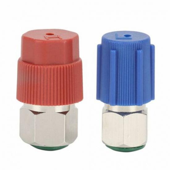 Car A/C R-12 To R-134a Retrofit Conversion Adapter Kit With 7/16 3/8 Valves US