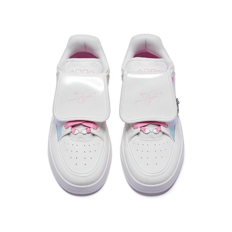 Anta X Honkai: Star Rail Dámské nízké skate boty Aojie Bílé 122628040R-1