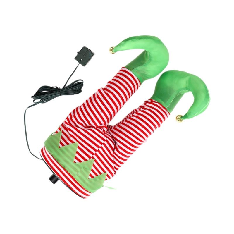 Accessoire Arbre de Noël Unique à Jambes Oscillantes Peluche Charme de Fête Décoration
