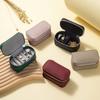 PU Leather Miniature Jewelry Storage Case Portable Design Travel Organiser For Earrings Rings And Necklaces