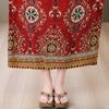 Plus Size Elegant Long Dresses for Women Clothes Loose Short Sleeve Vintage Summer Dress