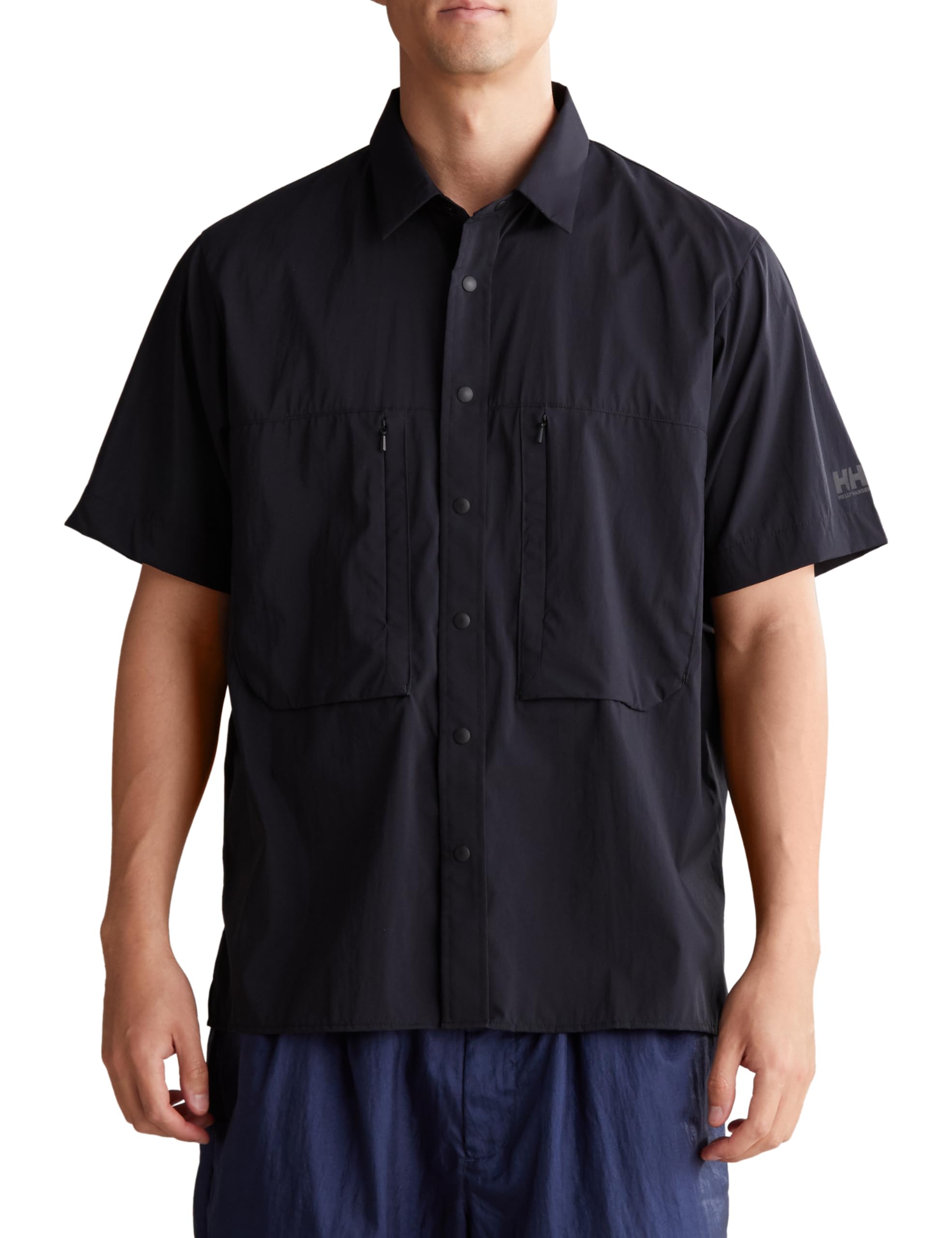

Рубашки Helly Hansen Cut and Sew Pertex Wind черного цвета, чёрный