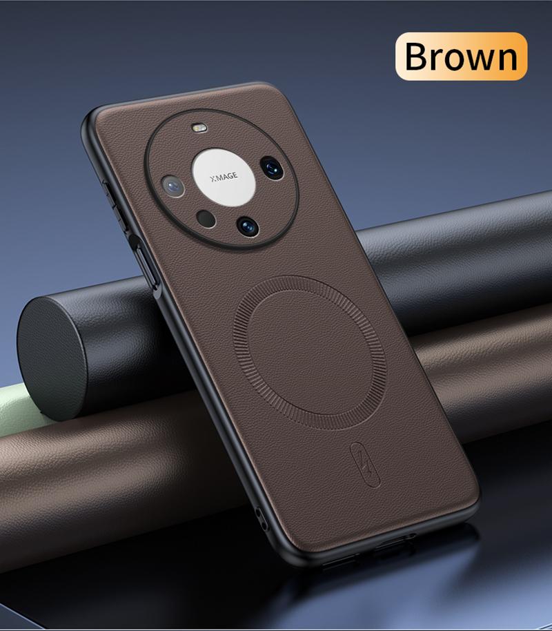 For Huawei Mate 60 Pro Case Magnetic Leather Shield Cover For Huawei Mate 60 Pro High Quality Anti-Fingerprint Non-Slip PC+TPU