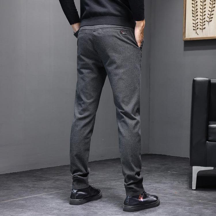 Men Slim Fit Straight Leg Casual Pants Comfortable Light Business Versatile Fashionable for Spring and Autumn