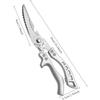 Carbon Steel Kitchen Shears, Heavy-Duty Multipurpose Scissors with Ergonomic Ambidextrous Grip for Poultry, Fish, Meat & Food Prep