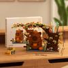 Capybara Building Block Pen HolderMultifunctional Desk Organizer for Office Supplies CosmeticsBirthday Gift Desktop Decoration