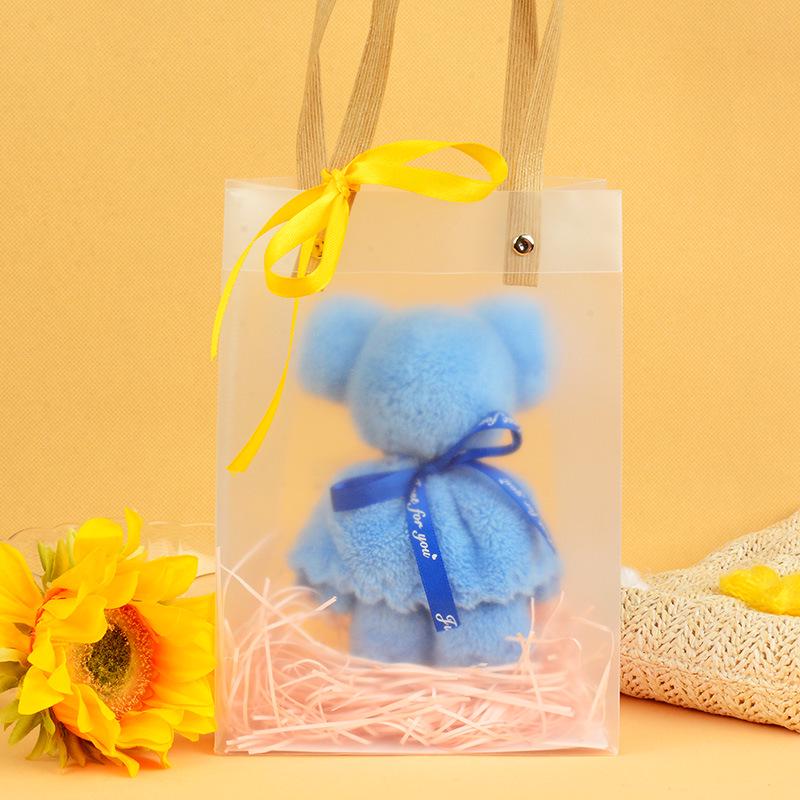 Bear-Shaped Soft Coral Fleece Towel - Cute Souvenir for Weddings, Kids, Holidays, or Kindergarten Opening Gifts