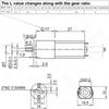 1PC DC 6V 12V Gear Motor 12-923RPM CW CCW Speed Reduction Gearbox Motor JGA16-050 Electric Engine DIY Accessories Car Boat Model