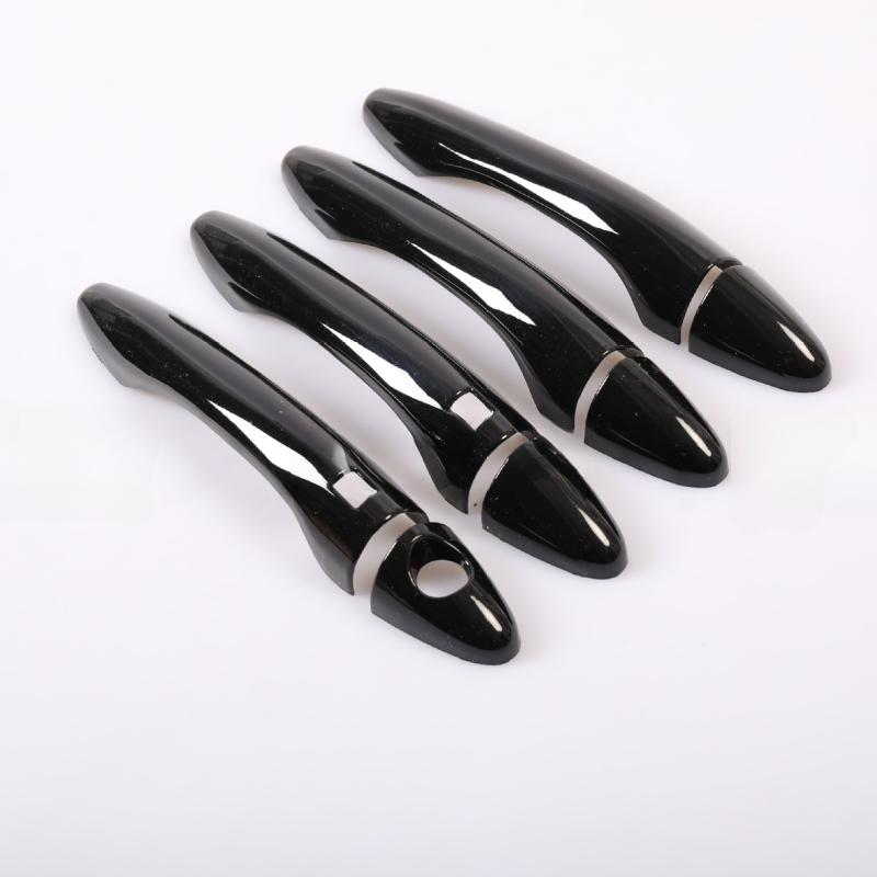 For Kia Optima K5 2011-2015 Smart Car Carbon Fiber Style Exterior Door Handle Moulding Cover Trim Sticker Decor Auto Accessories