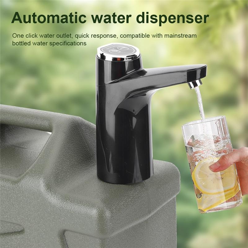 11L Outdoor Water Bin Large Capacity Camping Water Buckle with Faucet USB Rechargeable Electric Water Pump Water Tank No Leakage