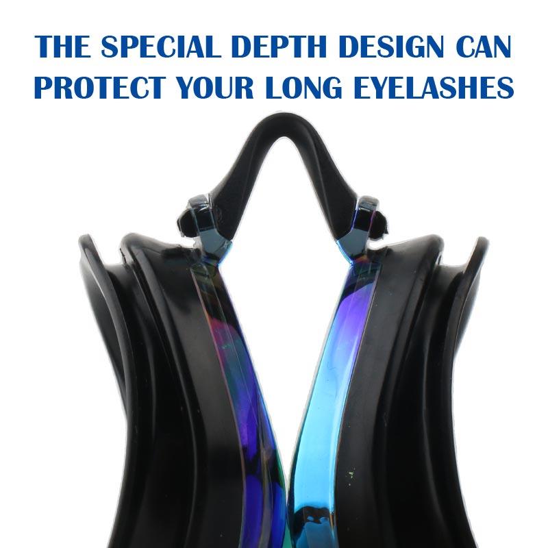 New Arrival Curved Lens Anti Fog Uv Protection Designed Swimming Glasses Swimming Goggles Custom Colors For Wide Vision