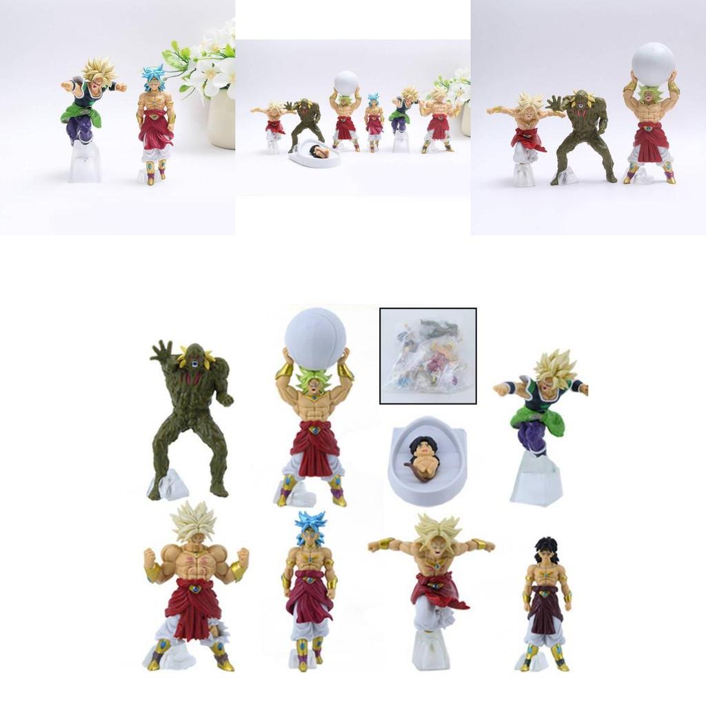 Exquisite Dragon Ball Broly Action Figures Set Of Seven With Impressive Pvc Detailing