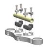 Motorcycle Handlebar Riser Spacer Yamaha XJR1300 24mm Height Increase Black Or Anodized Aluminum