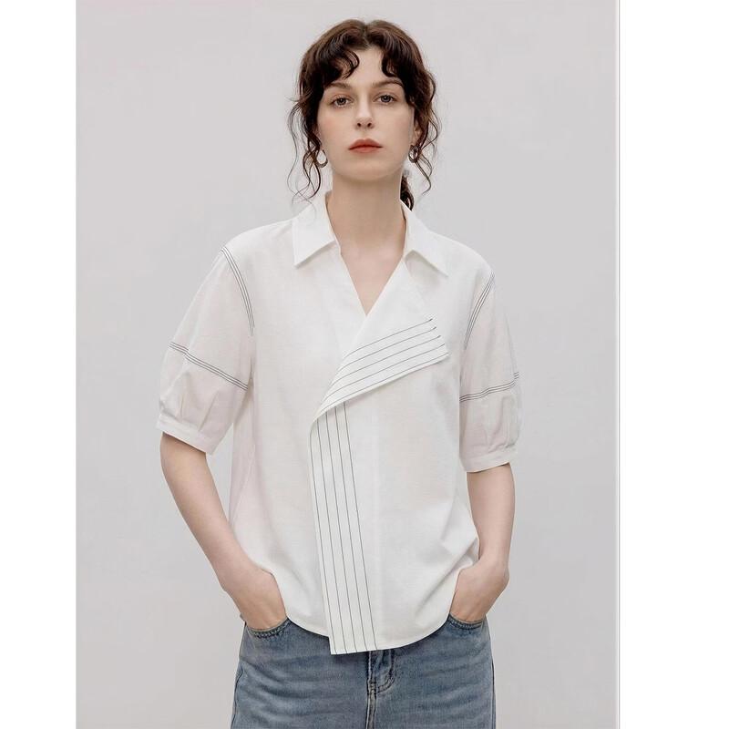 Demana Yunyang Cotton Series Women s Commuter Lapel Blouse XL