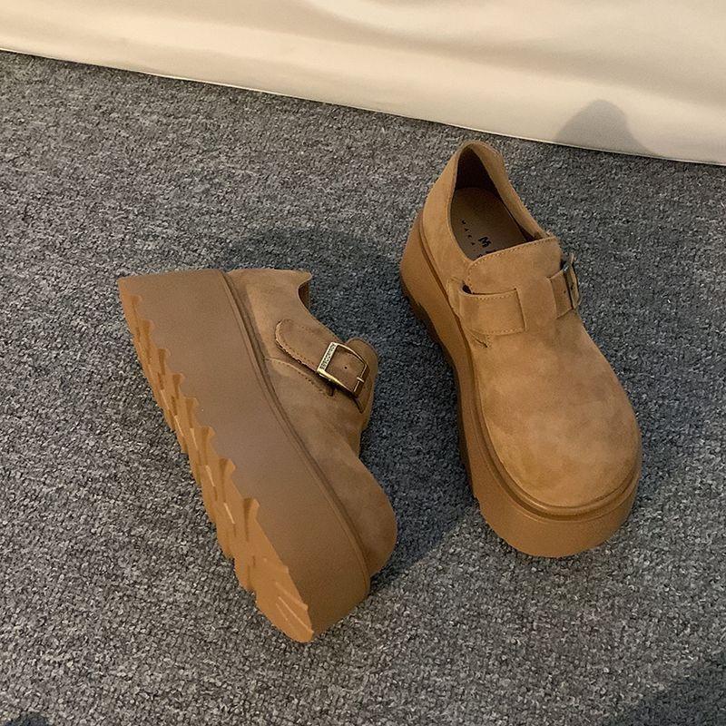 

Ретро Замшевые Ботинки-Слоучи Пустоши - Маленький Острый Осенне-Зимний Рыцарский Стиль, 2025 35