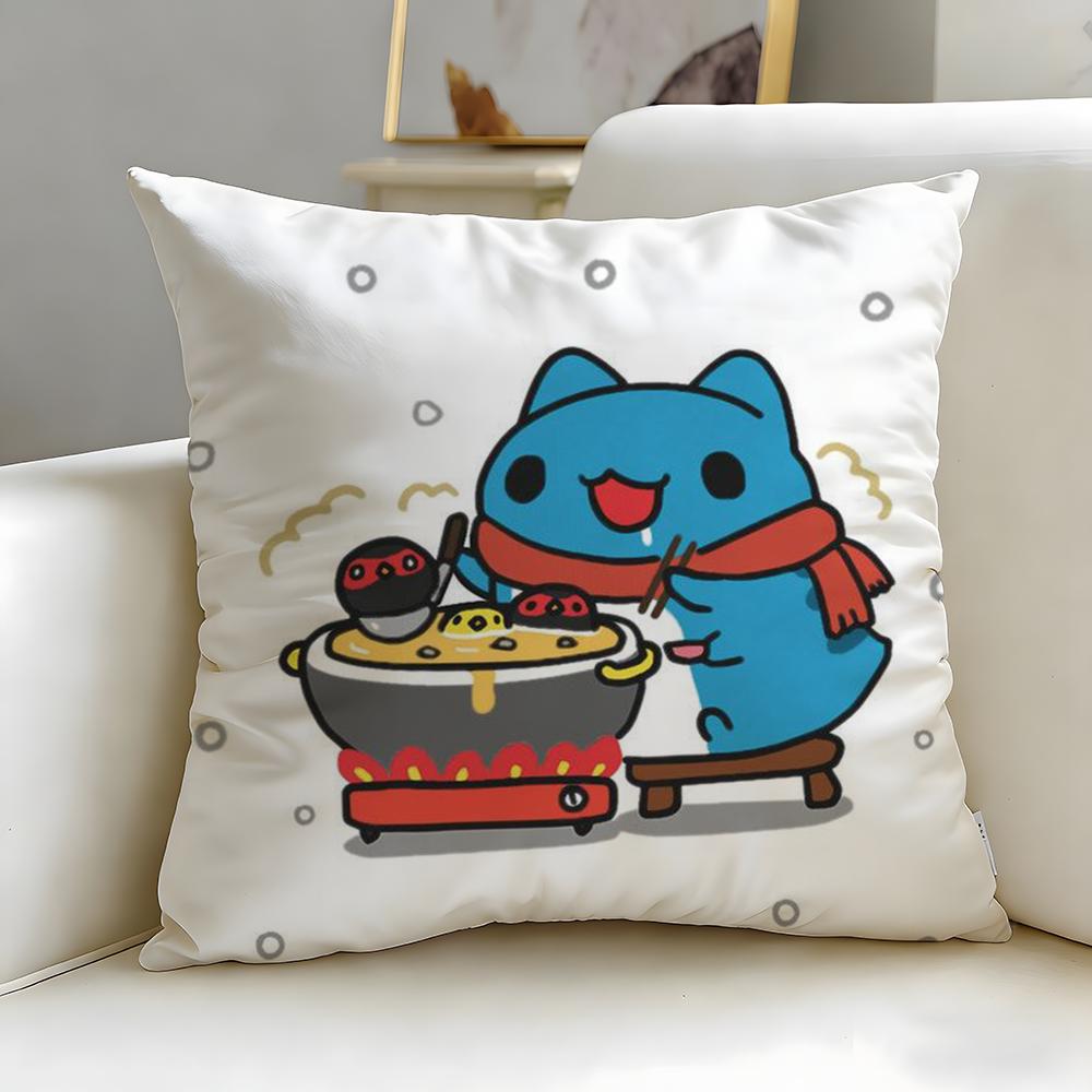 Beliebte Cartoon-Bugcat Capoo Kissenbezug Weich & Leicht zu Waschen – Vielseitig für Sofa, Bett, Reisen und Büro