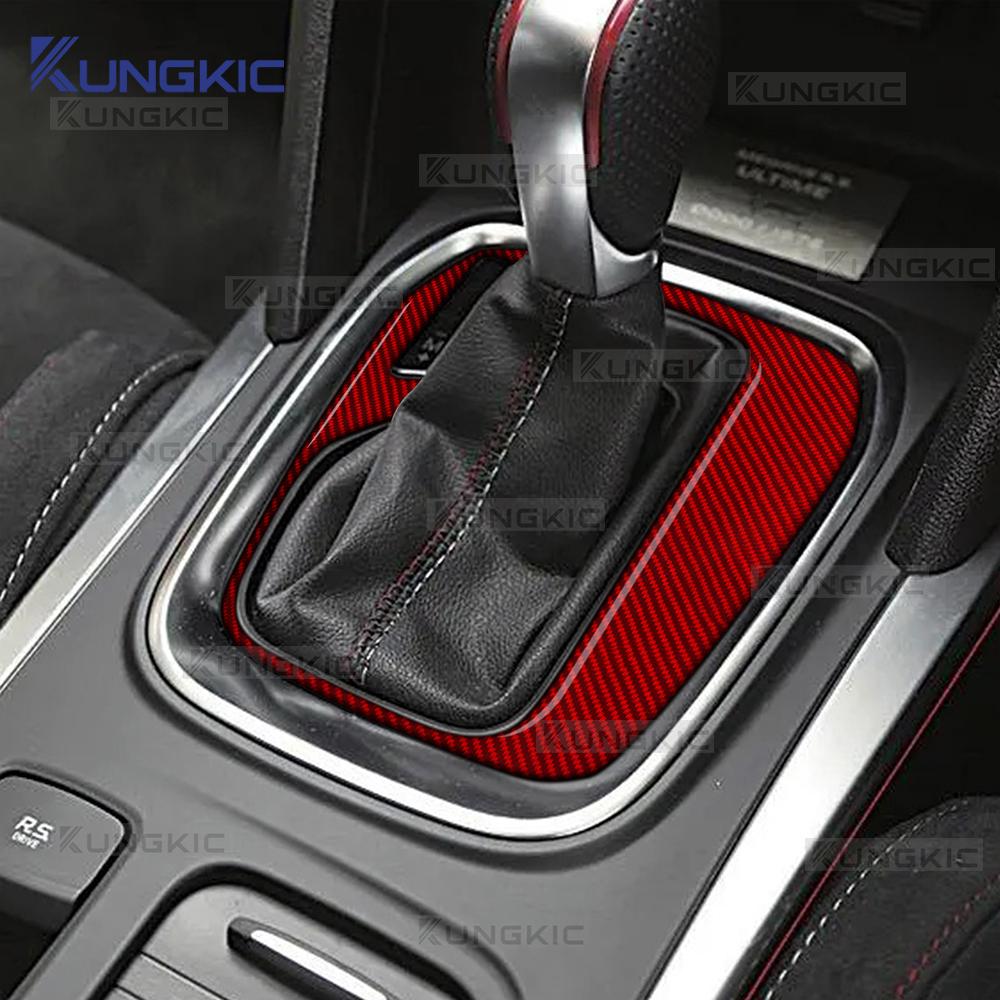 Zachte Koolstofvezel Sticker Voor Renault Megane 4 2016 2017 2018 2019 2020 2021 2022 2023-2025 Automatische/AT Auto Versnellingspook Trim