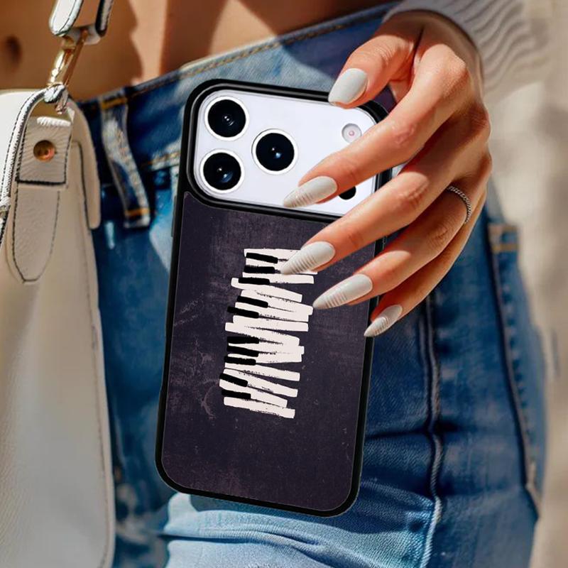 Musik Piano Elegant Telefonfodral För iPhone 17 Air 14 15 13 12 Max Fodral För Apple 16e 11 Pro Max Plus Coque