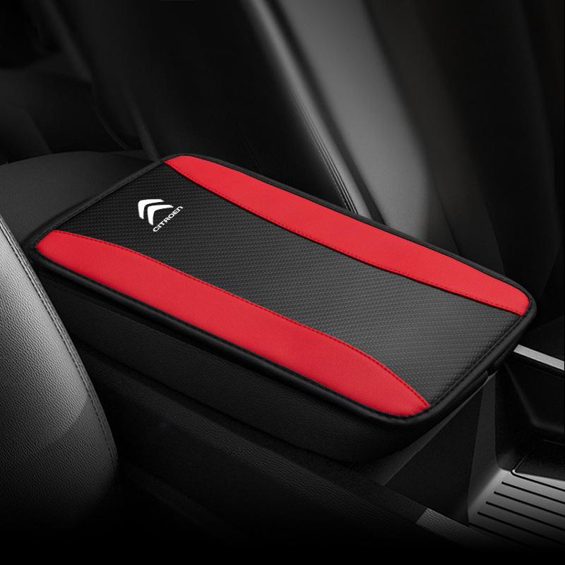 Leather Car Armrest Cushion Storage Box Cover Pad Mat For Citroen C1 C2 C3 C4 C4L C6 C5 VTS C-ELYSEE e-C4 grand picasso C3-XR