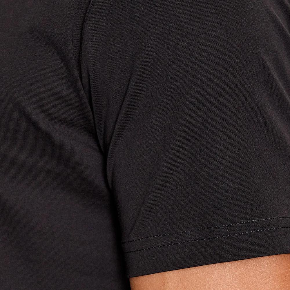 Emporio Armani Crew Neck Letter Print Fitted Short Sleeve T-Shirt Men Tops Black 6RPT81PJM9Z1200