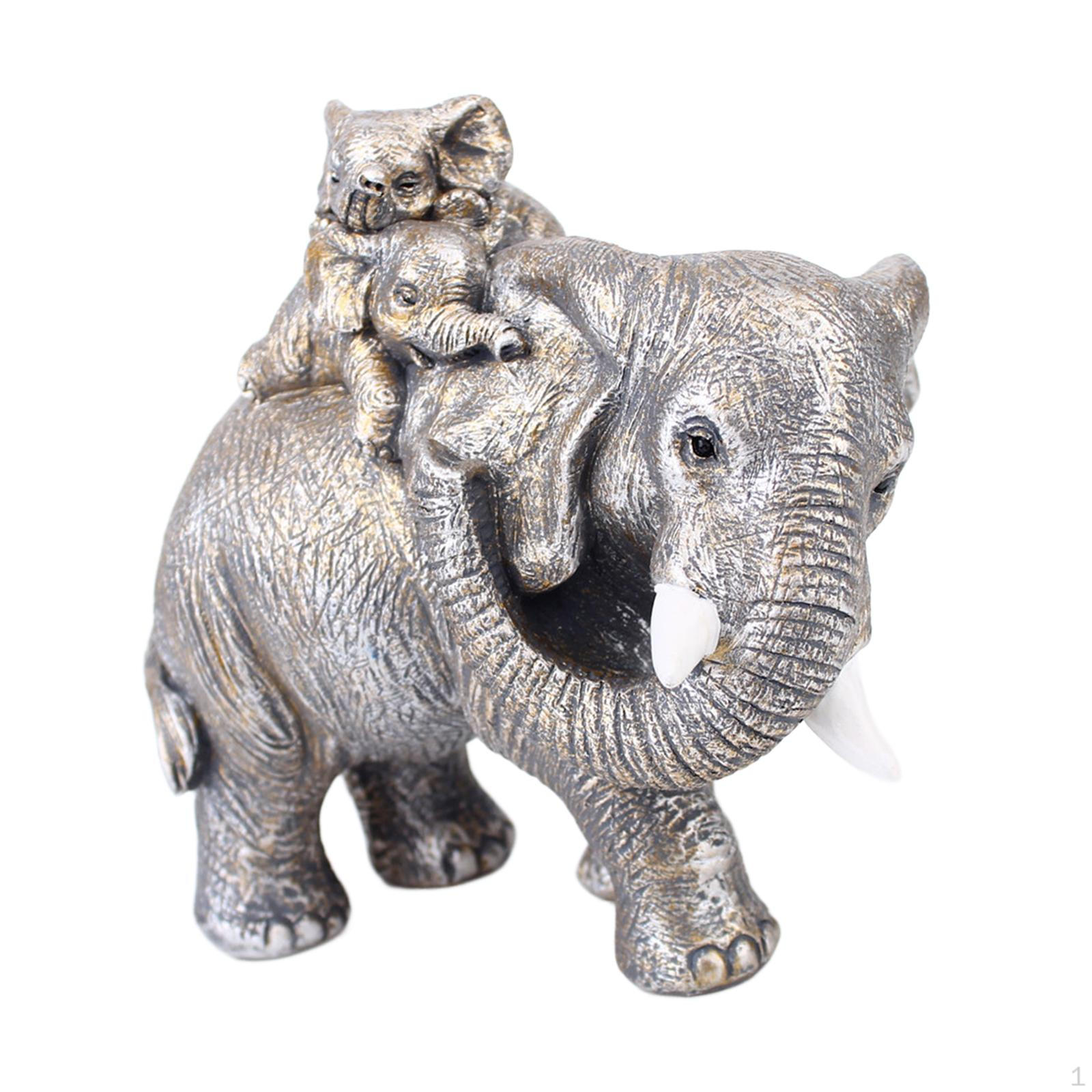 Mother and Baby Sculpture for Home Office Display Grey