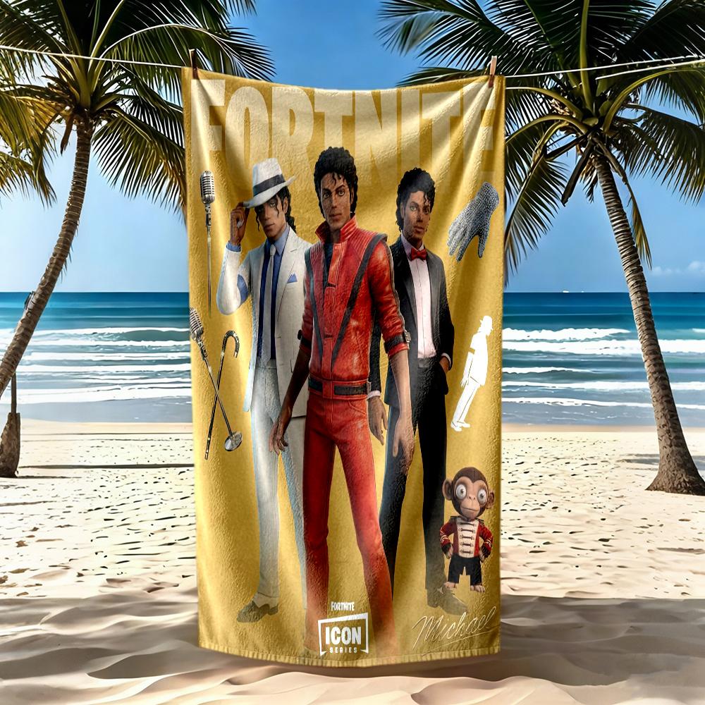 Michael Jackson Beach Towel Super Soft Absorbent Comfortable Lightweight
