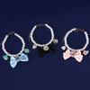 Pet Wedding Pearls Collar Jeweled Necklace Studded Glinting Rhinestones Heart Wedding Costume