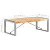 Coffee Table 120 x 60 x 40 cm Rough Mango Wood