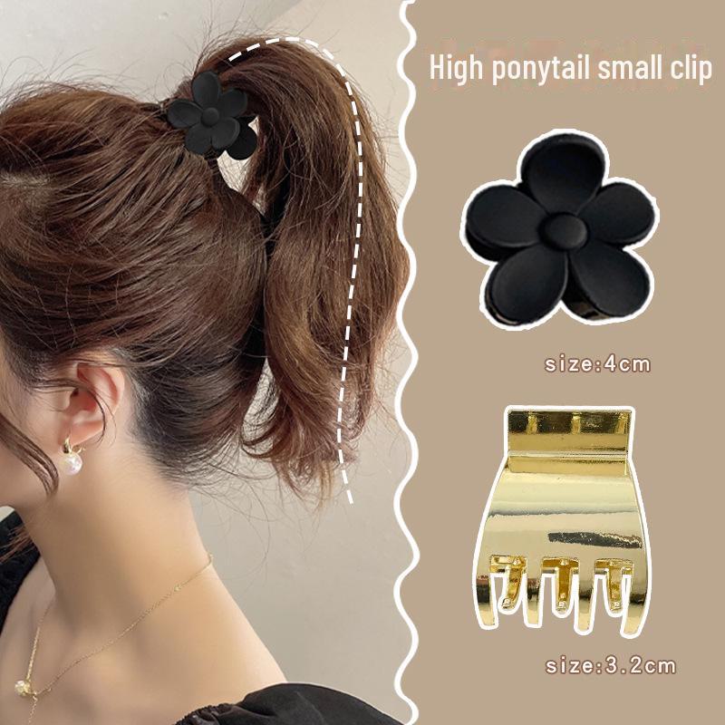 Frosted Flower Anti-Collapse High Ponytail Claw Clip