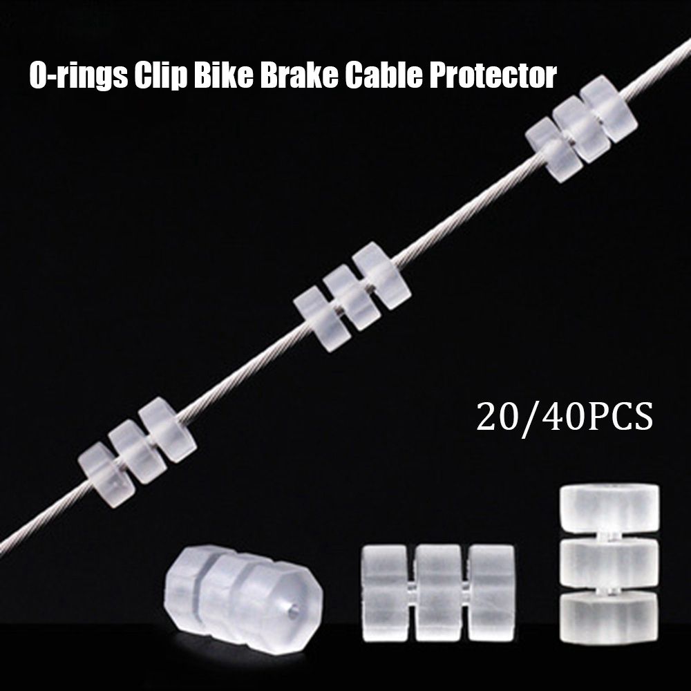 

Silicone Ring Shift/Brake Line Cover Octagonal O-ring Bicycle Print Protector Bike Cable Protect 20pcs