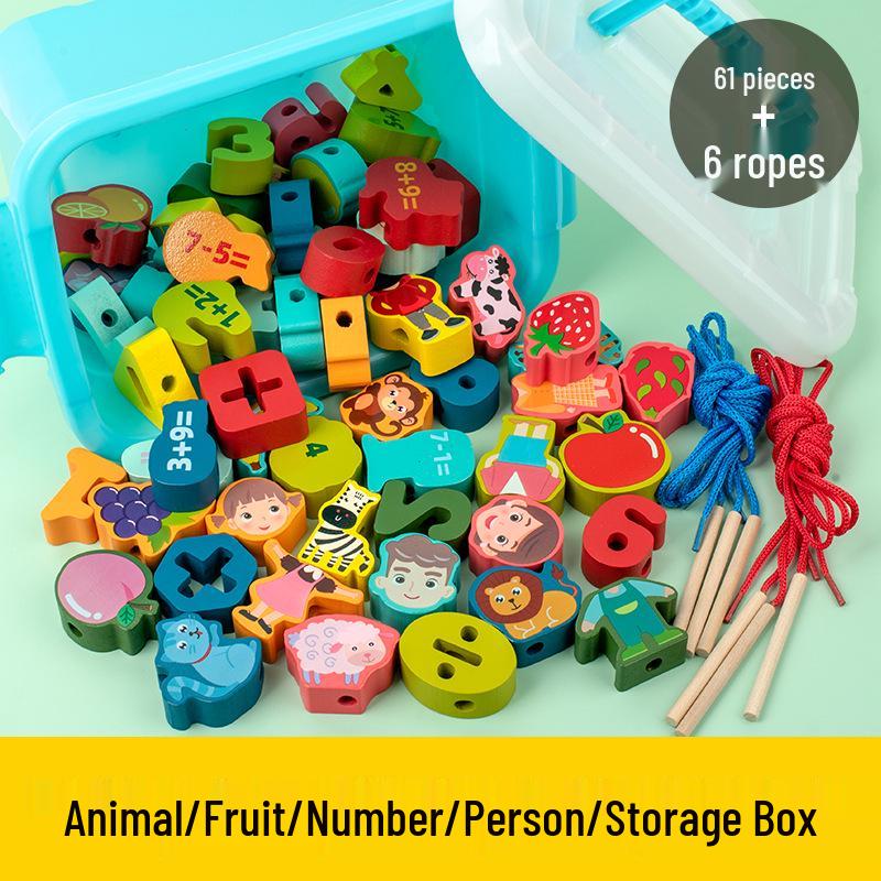 CPC Baby Fine Motor Skills Bead Toy: Toddler Threading & Concentration Blocks