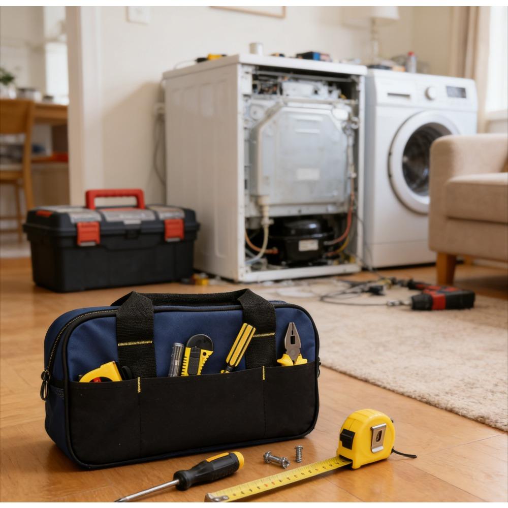 Portable Handheld Thick Wear Resistant Waterproof Electrical Parts Car Electrician Tools Hardware Shoulder Bag Toughbuilt