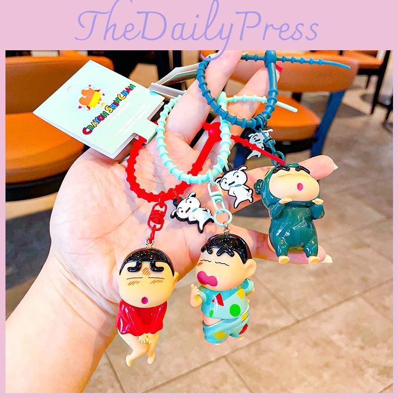 Adorable Pvc Cartoon Crayon Shin-chan Keychain For Kids Birthday Gifts