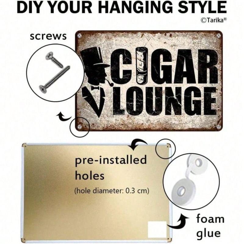 Vintage Metal Poster Wall Art for Bar Garage Decor