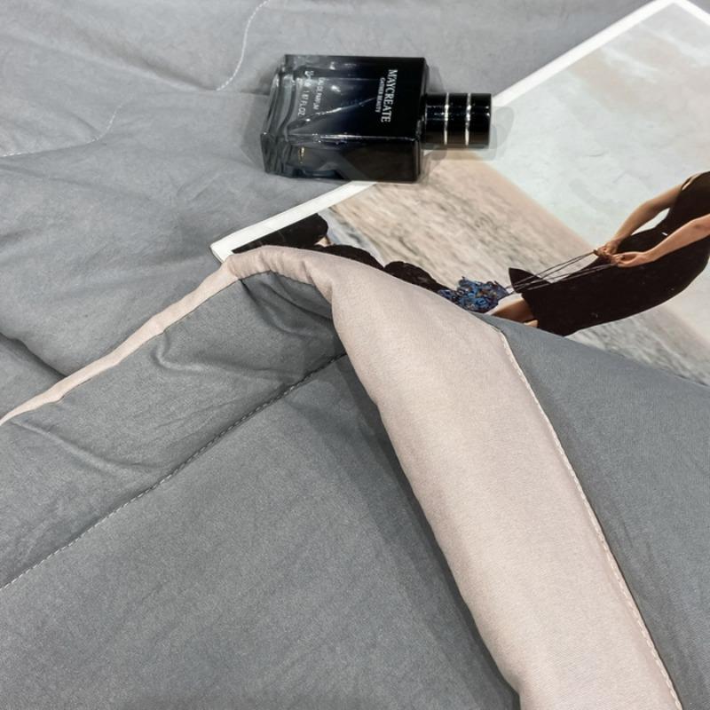 new summer washed cotton summer quilt machine washable summer cool quilt solid color skin-friendly air conditioner quilt
