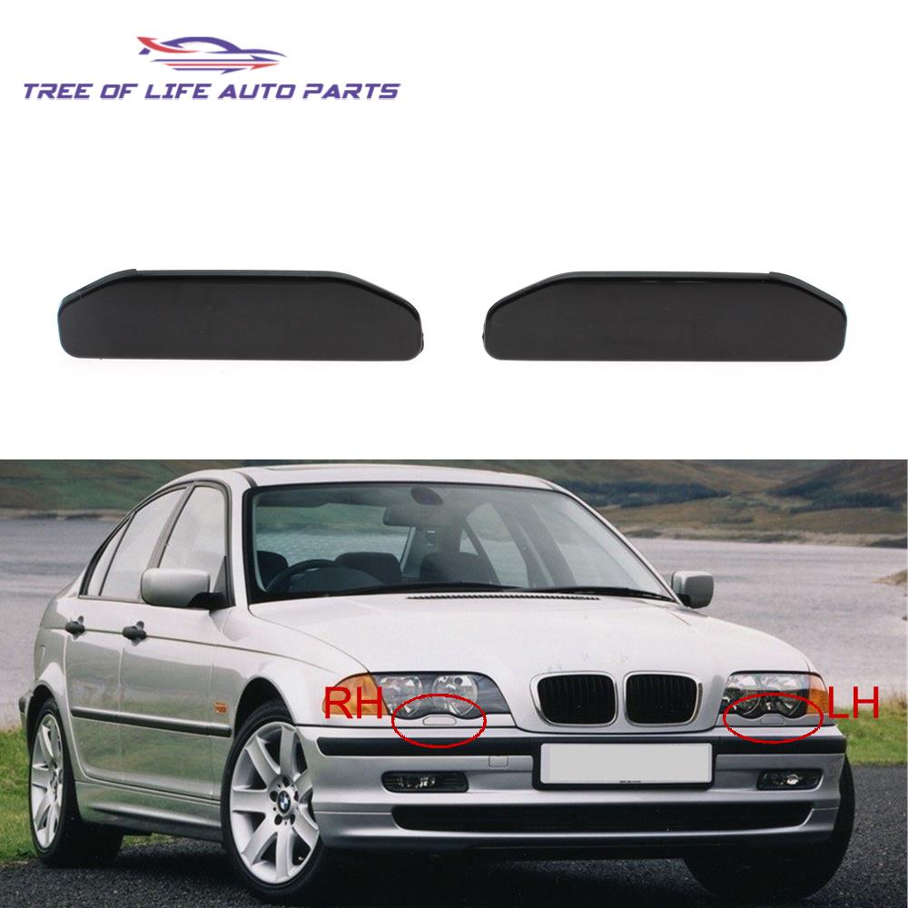 Front Bumper Headlight Washer Spray Nozzle Jet Cover Cap For BMW 3 Series E46 316 318 320 323 325 328 61677066842 61677066841