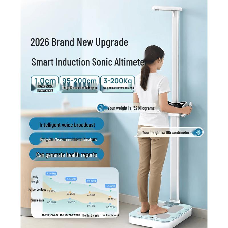 Meilen Hospital-Grade Ultrasonic Height and Weight Scale (CN version)